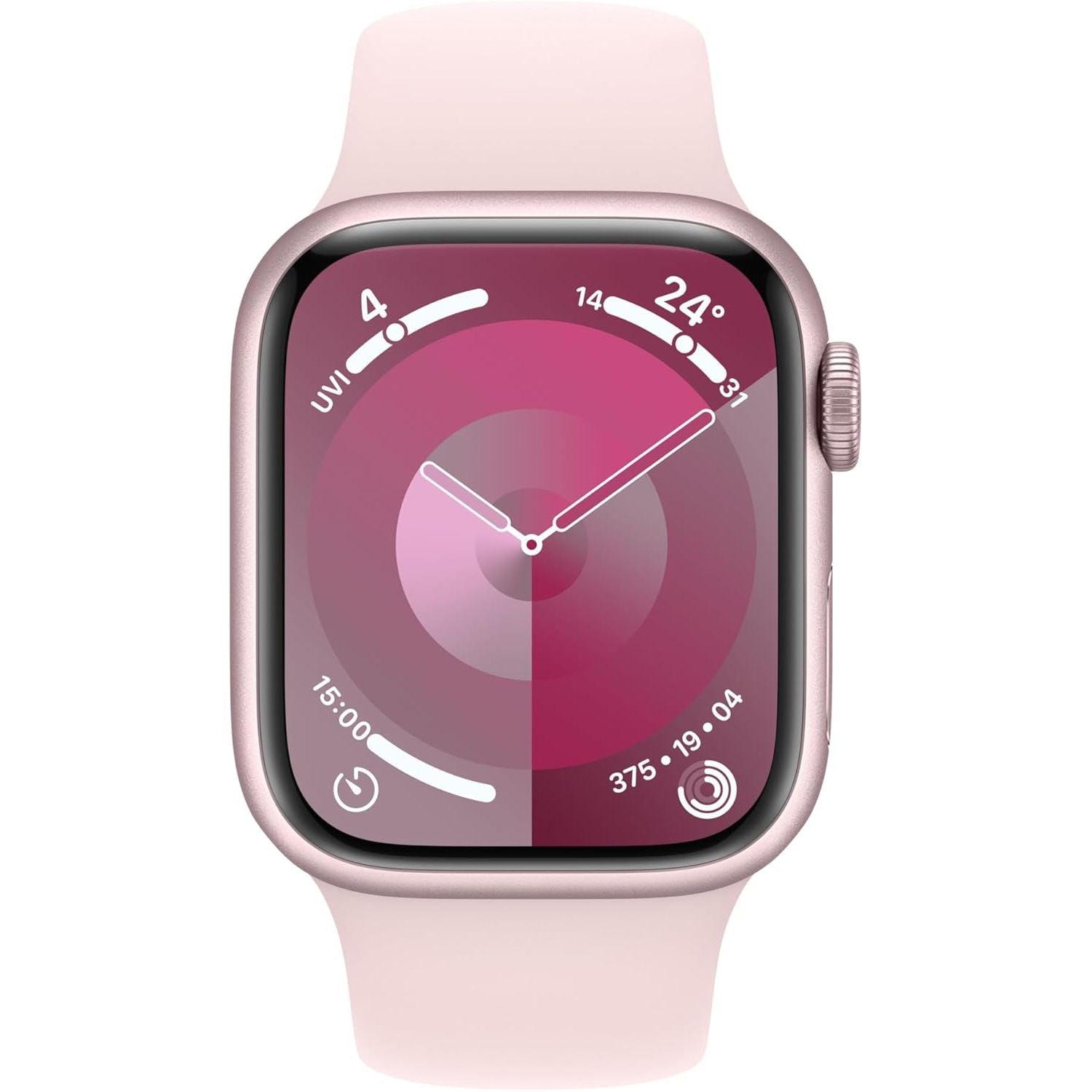 Buy Apple,Apple Watch Series 9 [GPS, 45mm] - Pink Aluminium Case with Light Pink Sport Band (S/M) - Gadcet UK | UK | London | Scotland | Wales| Near Me | Cheap | Pay In 3 | Smart Watches