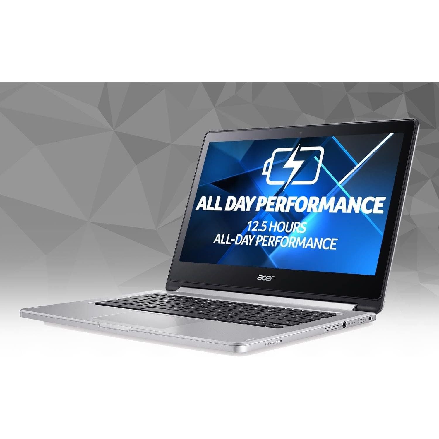 Buy Acer,Acer Chromebook R13 CB5-312T - MediaTek MT8173, 4GB RAM, 64GB eMMC, 13.3" HD Touchscreen, Chrome OS, Silver - Gadcet UK | UK | London | Scotland | Wales| Near Me | Cheap | Pay In 3 | Laptops