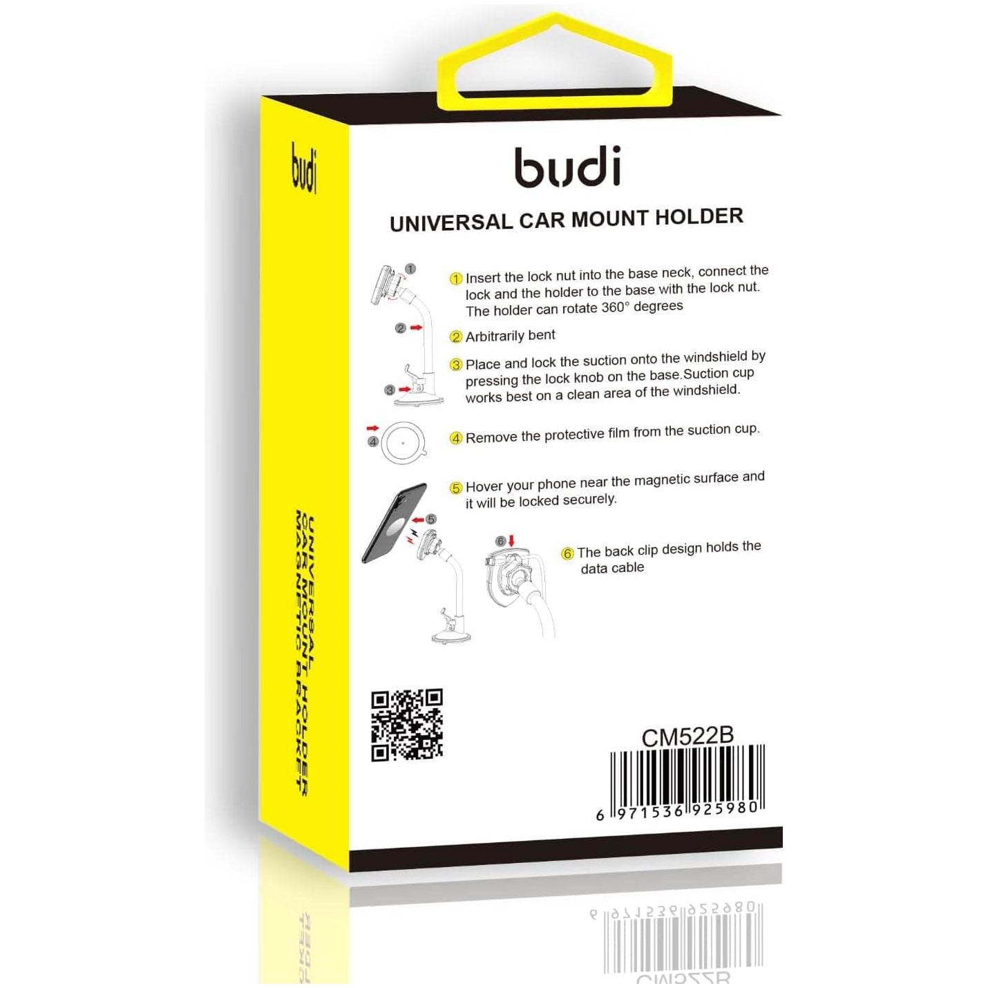 Buy Budi,Budi Phone Holder for Cars, Strong Suction Car Phone Holder for Dashboard / Windscreen / Universal Mobile Phone Holder for Car, 360 Degree Rotation Car Phone Mount for iPhone Samsung Oneplus etc. - Gadcet UK | UK | London | Scotland | Wales| Ireland | Near Me | Cheap | Pay In 3 | Mobile Phone Stands