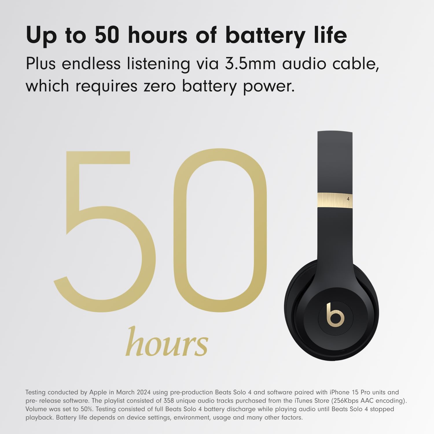 Buy Beats,Beats Solo 4 – Wireless Bluetooth On-Ear Headphones, Apple & Android Compatible, Up to 50 hours of Battery Life – Black & Gold - Gadcet UK | UK | London | Scotland | Wales| Near Me | Cheap | Pay In 3 | On-Ear Headphones