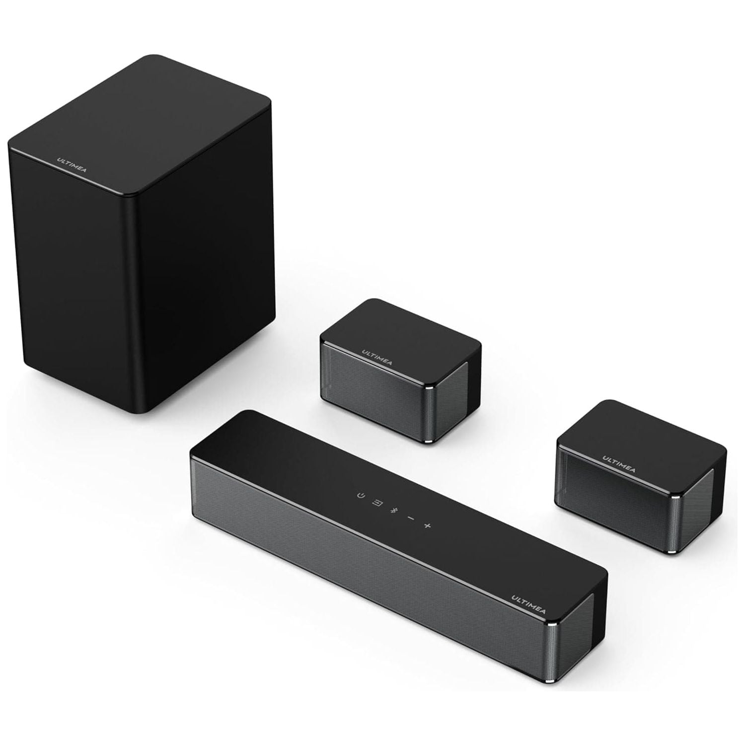 Buy ULTIMEA,ULTIMEA Poseidon D50 5.1 Surround Sound Bar - 3D System with Wireless Subwoofer, Rear Speakers, Adjustable Bass, Home Theater TV Speakers - Gadcet UK | UK | London | Scotland | Wales| Near Me | Cheap | Pay In 3 | Soundbar Speakers