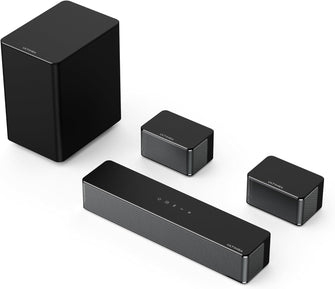 Buy ULTIMEA,ULTIMEA Poseidon D50 5.1 Surround Sound Bar - 3D System with Wireless Subwoofer, Rear Speakers, Adjustable Bass, Home Theater TV Speakers - Gadcet UK | UK | London | Scotland | Wales| Near Me | Cheap | Pay In 3 | Soundbar Speakers