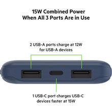 Buy Belkin,Belkin USB C Portable Power Bank (10000 mAh with 1 USB C Port and 2 USB A Ports for up to 15W Charging for iPhone, Android, AirPods, iPad, and More) – Blue - Gadcet UK | UK | London | Scotland | Wales| Ireland | Near Me | Cheap | Pay In 3 | Power Adapters & Chargers