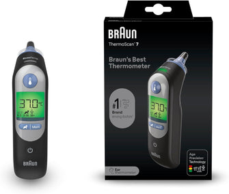 Buy Braun,Braun ThermoScan 7 Ear thermometer - Age Precision Technology - Colour-coded Digital Display - Baby and Infant Friendly - Gadcet UK | UK | London | Scotland | Wales| Near Me | Cheap | Pay In 3 | Thermometer