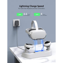 Buy NexiGo,NexiGo Enhanced Charging Dock with LED Light for Oculus Quest 2 - Gadcet UK | UK | London | Scotland | Wales| Ireland | Near Me | Cheap | Pay In 3 | Video Game Console Accessories