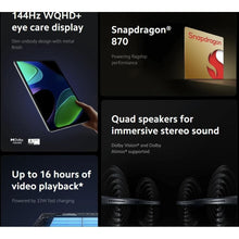 Buy Xiaomi,Xiaomi Pad 6 - 11" Tablet, 8GB RAM, 256GB Storage, Wi-Fi, Black - Gadcet UK | UK | London | Scotland | Wales| Near Me | Cheap | Pay In 3 | Tablet Computers
