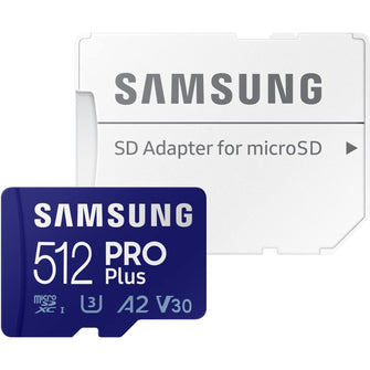 Buy Samsung,Samsung Pro Plus 512GB 4K Ready MicroSD XC Memory Card UHS-I U3 with SD Adapter - Gadcet UK | UK | London | Scotland | Wales| Ireland | Near Me | Cheap | Pay In 3 | Flash Memory Cards