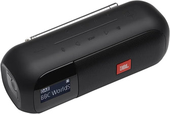 Buy JBL,JBL Tuner 2 Portable Radio - Bluetooth speaker with DAB and FM radio, 12 hours of wireless music, in black - Gadcet.com | UK | London | Scotland | Wales| Ireland | Near Me | Cheap | Pay In 3 | Speakers