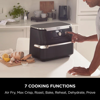 Buy Ninja,Ninja Foodi FlexDrawer Air Fryer, Dual Zone with Removable Divider, Large 10.4L Drawer, 7-in-1, Air-Fryer Uses No Oil, Air Fry, Roast, Bake, Max Crisp, Non-Stick Dishwasher Safe Parts, Black AF500UK - Gadcet UK | UK | London | Scotland | Wales| Near Me | Cheap | Pay In 3 | Air Fryers