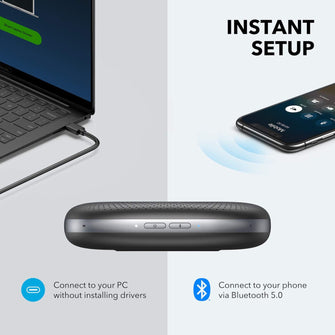 Buy Anker,Anker PowerConf Bluetooth Speakerphone - Conference Microphone - Gadcet UK | UK | London | Scotland | Wales| Near Me | Cheap | Pay In 3 | Bluetooth Speakers
