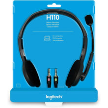 Buy Logitech,Logitech H110 Wired Stereo Headset – Noise-Cancelling Mic, 3.5mm Dual Jack, Black - Gadcet UK | UK | London | Scotland | Wales| Near Me | Cheap | Pay In 3 | Headphones & Headsets