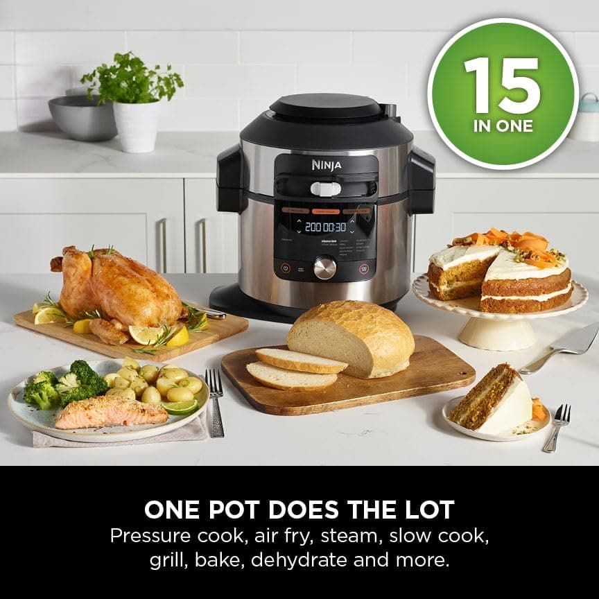 Buy Ninja,Ninja Foodi MAX 15-in-1 SmartLid Multi-Cooker 7.5L [OL750UK] - Smart Cook System, Digital Cooking Probe, Electric Pressure Cooker & Air Fryer - Gadcet UK | UK | London | Scotland | Wales| Near Me | Cheap | Pay In 3 | Air Fryer & Grill