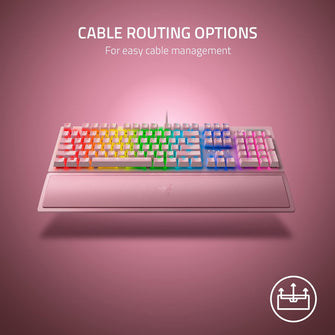 Buy Razer,Razer BlackWidow V3 Mechanical Gaming Keyboard – Green Switch, Doubleshot ABS, Digital Roller, Wrist Rest, US Layout, Quartz Pink - Gadcet UK | UK | London | Scotland | Wales| Near Me | Cheap | Pay In 3 | Keyboards