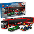 Buy Lego,LEGO City F1 Truck with RB20 & AMR24 F1 Cars – Car Transporter Toy for Formula 1 Teams, Includes 2 Drivers & Race Simulator – Model 60445, Ideal for 8+ Year Olds - Gadcet UK | UK | London | Scotland | Wales| Near Me | Cheap | Pay In 3 | Toys & Games