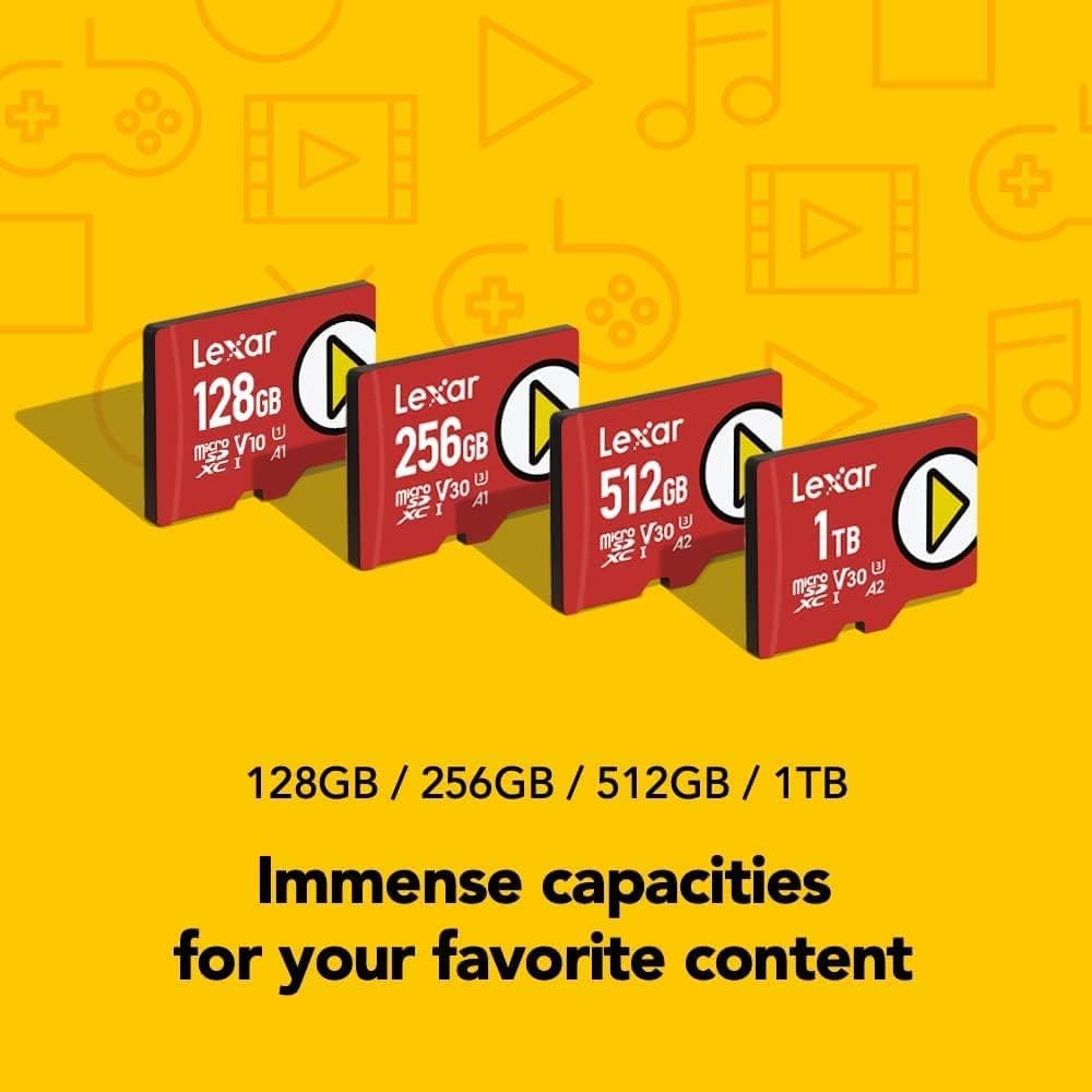 Buy Lexar,Lexar PLAY 256GB Micro SD Card, microSDXC UHS-I Card, Up To 150MB/s Read, TF Card Compatible-with Nintendo-Switch, Portable Gaming Devices, Smartphones And Tablets (LMSPLAY256G-BNNAG) - Gadcet UK | UK | London | Scotland | Wales| Near Me | Cheap | Pay In 3 | Flash Memory Cards