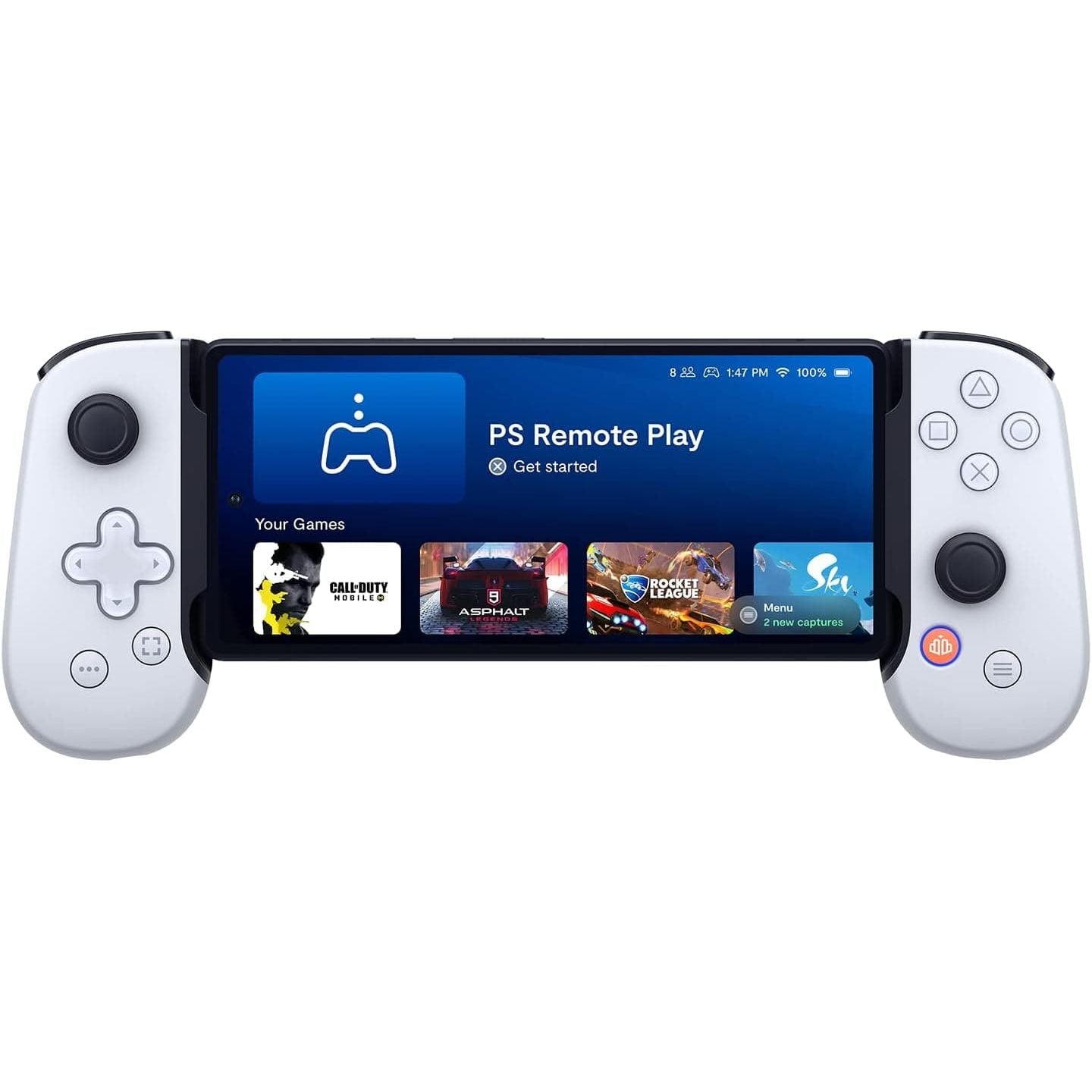 Buy Backbone,Backbone One: PlayStation Gaming Controller For Android - White - Gadcet UK | UK | London | Scotland | Wales| Near Me | Cheap | Pay In 3 | Video Game Console Accessories