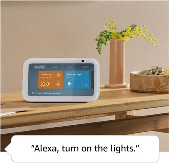 Buy Amazon,Echo Show 5 (Newest Gen) - Smart Display & Alarm Clock with Clearer Sound, Cloud Blue - Gadcet UK | UK | London | Scotland | Wales| Near Me | Cheap | Pay In 3 | Streaming & Home Media Players