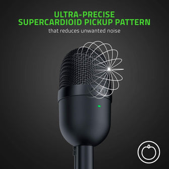 Buy Razer,Razer Seiren Mini - USB Condenser Microphone for Streaming - Black - Gadcet UK | UK | London | Scotland | Wales| Ireland | Near Me | Cheap | Pay In 3 | Audio Components