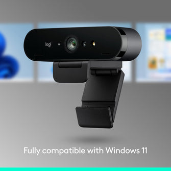 Logitech Brio 4K Webcam for Business – Windows Hello, Auto-Light Correction, Noise-Cancelling, Graphite