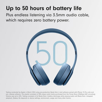 Buy Beats,Beats Solo 4 On-Ear True Wireless Headphones - Slate Blue - Gadcet UK | UK | London | Scotland | Wales| Near Me | Cheap | Pay In 3 | Headphones & Headsets