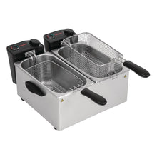 Caterlite Twin Tank Countertop Deep Fryer, Stainless Steel, 2 x 3.5L