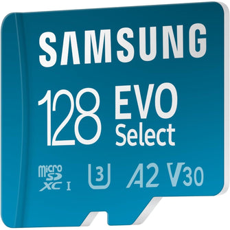 Buy Samsung,Samsung EVO Select 128GB microSD Card (2024) + SD Adapter – UHS-I U3, up to 160MB/s Read – 4K UHD & Full HD – for Smartphones & Tablets (MB-ME128SA/EU) - Gadcet UK | UK | London | Scotland | Wales| Near Me | Cheap | Pay In 3 | Flash Memory Cards