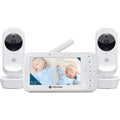 Buy Motorola,Motorola Nursery VM35-2 / Ease 35 Twin Baby Monitor with 2 Cameras 5.0 Inch Video Baby Monitor Display Split Screen Display Night Vision TwoWay Communication Lullabies Zoom Room Temperature, White - Gadcet.com | UK | London | Scotland | Wales| Ireland | Near Me | Cheap | Pay In 3 | Monitors
