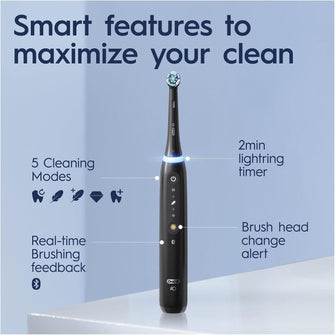 Buy Oral-B,Oral-B iO5 Electric Toothbrushes For Adults, Christmas Gifts For Women / Him, 1 Toothbrush Head & Travel Case, 5 Modes With Teeth Whitening, UK 2 Pin Plug, Black - Gadcet UK | UK | London | Scotland | Wales| Ireland | Near Me | Cheap | Pay In 3 | Toothbrushes