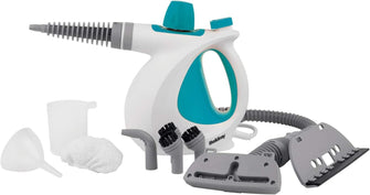 Buy Alann Trading Limited,Beldray BEL0701TQN 10-in-1 Handheld Steam Cleaner - Clean, Sanitise & Refresh Surfaces, Tiles, Mirrors & Windows, Chemical Free Cleaning, Includes Nozzles, Brushes, Upholstery Head & Squeegee, 1000W - Gadcet UK | UK | London | Scotland | Wales| Ireland | Near Me | Cheap | Pay In 3 | Kitchen Appliances