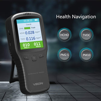 Buy VSON,Air Quality Monitor with Formaldehyde Detector, Temperature & Humidity Sensor, PM2.5/PM10 Tester for Office/Car ;PL - Gadcet UK | UK | London | Scotland | Wales| Near Me | Cheap | Pay In 3 | Air Quality Meters