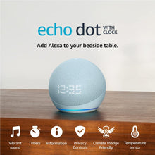 Buy Amazon,Echo Dot with clock (5th generation, 2022 release) / Cloud Blue - Gadcet UK | UK | London | Scotland | Wales| Ireland | Near Me | Cheap | Pay In 3 | Speakers