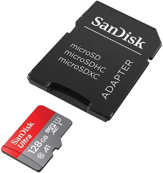 Buy Sandisk,SanDisk Ultra 128 GB microSDXC Memory Card + SD Adapter with A1 App Performance Up to 100 MB/s, Class 10, U1 - Gadcet UK | UK | London | Scotland | Wales| Near Me | Cheap | Pay In 3 | Flash Memory Cards