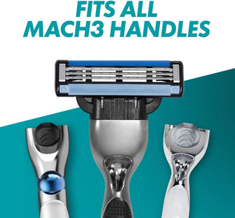 Buy Gillette,Gillette Mach3 Razor Blades for Men - Pack of 8, Upgraded Lubrastrip for Enhanced Glide - Gadcet UK | UK | London | Scotland | Wales| Near Me | Cheap | Pay In 3 | Razors & Razor Blades
