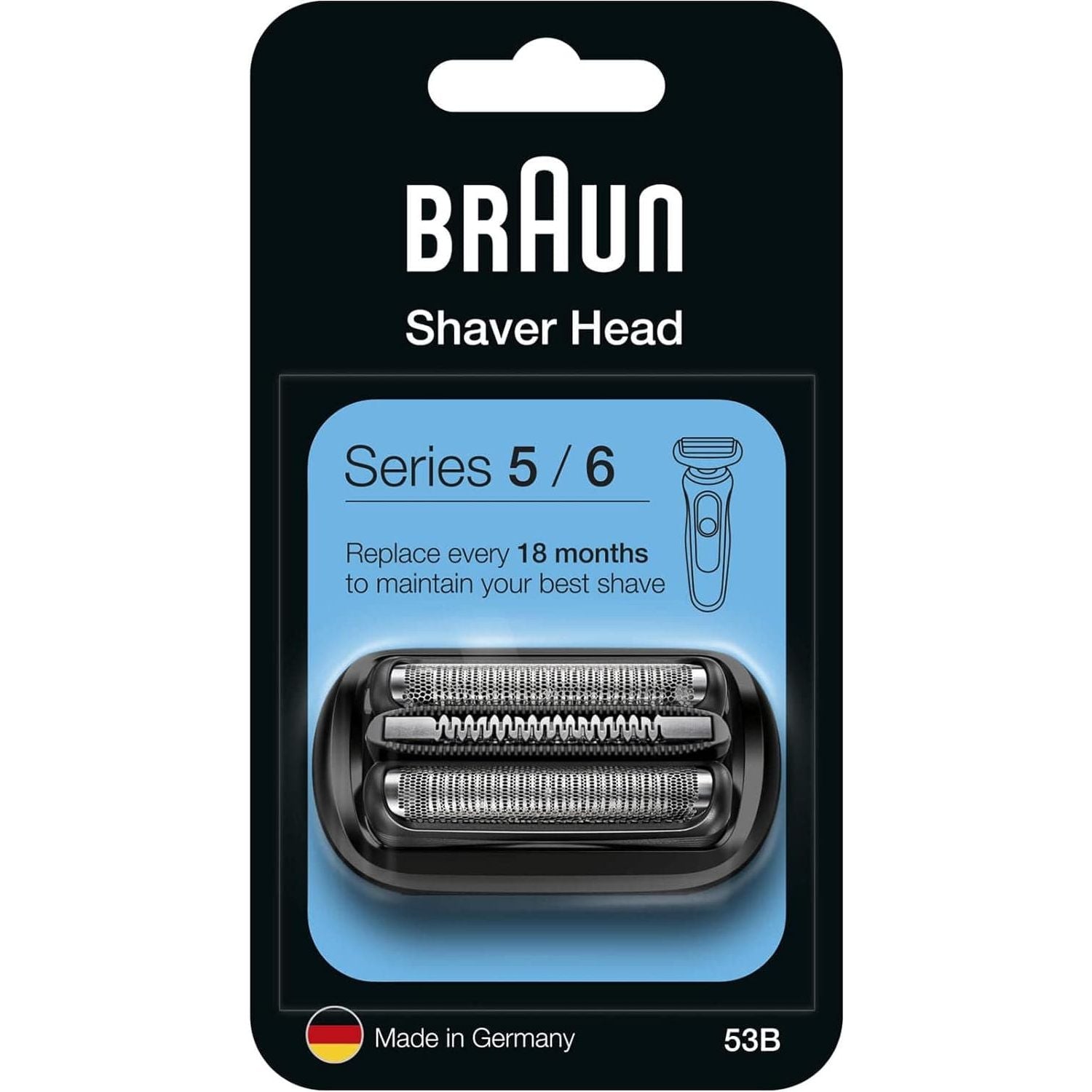 Buy Braun,Braun Series 5 and 6 New Generation Electric Shaver Replacement Head - 53B - Compatible with Razors 5020s, 5018s, 5050cs, 6020s, 6075cc, 6072cc - Gadcet  | UK | London | Scotland | Wales| Near Me | Cheap | Pay In 3 | Hair Clipper & Trimmer Accessories