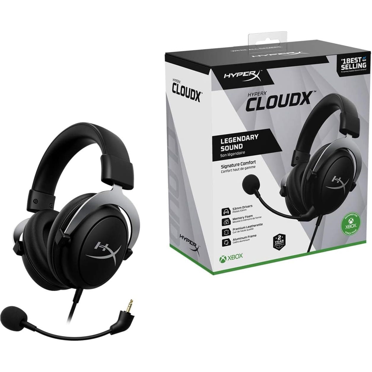 Buy HyperX,HyperX CloudX Xbox Gaming Headset - Black - Gadcet UK | UK | London | Scotland | Wales| Ireland | Near Me | Cheap | Pay In 3 | Headphones & Headsets