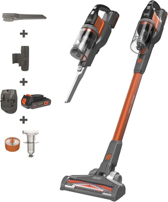 Buy BLACK+DECKER,BLACK + DECKER BHFEV182C-GB, 18V 2.0Ah PowerSeries Floor Extension Stick Vac, Grey, 650 milliliters - Gadcet UK | UK | London | Scotland | Wales| Ireland | Near Me | Cheap | Pay In 3 | Vacuum Cleaner