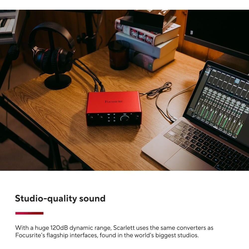 Focusrite Scarlett 4i4 4th Gen USB-C Audio Interface