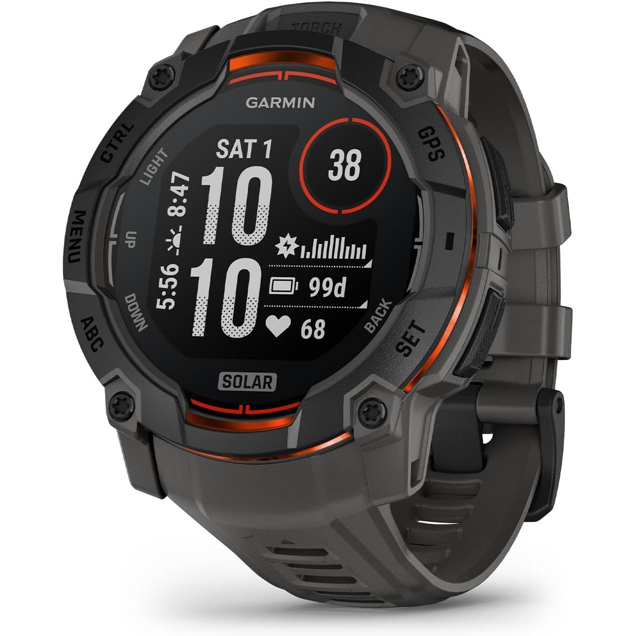 Buy Garmin,Garmin Instinct 3 Solar 50mm Rugged GPS Smartwatch – Black Bezel with Charcoal Band - Gadcet UK | UK | London | Scotland | Wales| Near Me | Cheap | Pay In 3 | Smart Watches