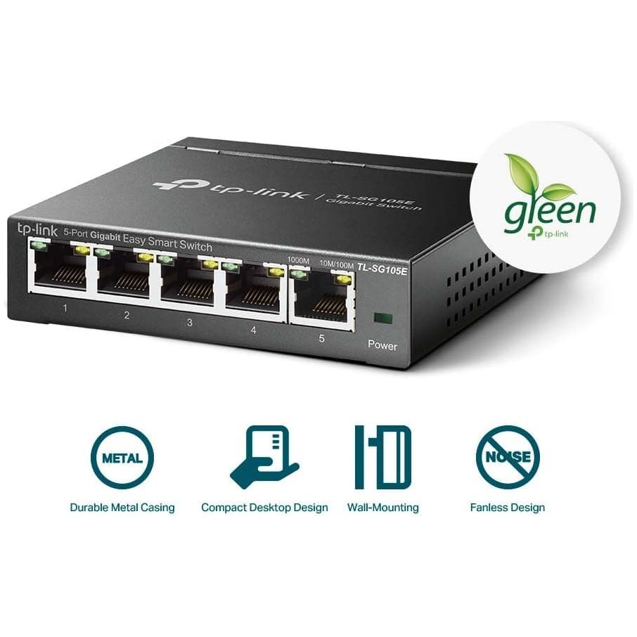 Buy TP-Link,TP-Link Managed Network Switch 5-Port Gigabit, Support QoS VLAN IGMP Snooping, Network Monitoring through Web Interface, 2.82 W - Gadcet UK | UK | London | Scotland | Wales| Ireland | Near Me | Cheap | Pay In 3 | Network Cards & Adapters