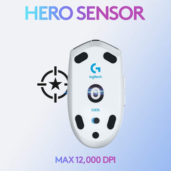 Buy Logitech,Logitech G305 LIGHTSPEED Wireless Gaming Mouse, HERO 12K Sensor, 6 Programmable Buttons, 250h Battery, White - Gadcet UK | UK | London | Scotland | Wales| Near Me | Cheap | Pay In 3 | Gaming mouse