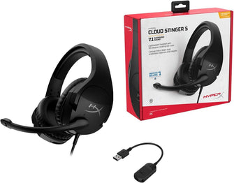 Buy HyperX,HyperX Cloud Stinger S 7.1 PC Gaming Headset - Black - Gadcet UK | UK | London | Scotland | Wales| Ireland | Near Me | Cheap | Pay In 3 | Headphones & Headsets