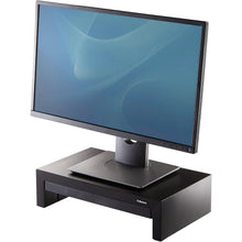 Buy FELLOWES,Fellowes Designer Suites Monitor Stand - 3-Height Adjustable Ergonomic Riser with Storage, 18kg Capacity, Black - Gadcet UK | UK | London | Scotland | Wales| Near Me | Cheap | Pay In 3 | Computer Monitor