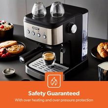 Buy GEEPAS,GEEPAS 20-Bar Espresso & Cappuccino Machine | Professional 1100W Coffee Maker with Milk Frother & 1.5L Tank – Stainless Steel - Gadcet UK | UK | London | Scotland | Wales| Near Me | Cheap | Pay In 3 | Espresso Machines