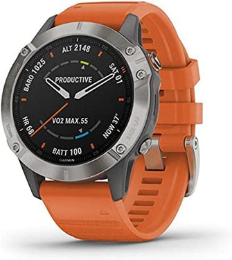 Buy Garmin,Garmin Fenix 6 Sapphire Multisport GPS Watch - Titanium - Gadcet UK | UK | London | Scotland | Wales| Ireland | Near Me | Cheap | Pay In 3 | Watches