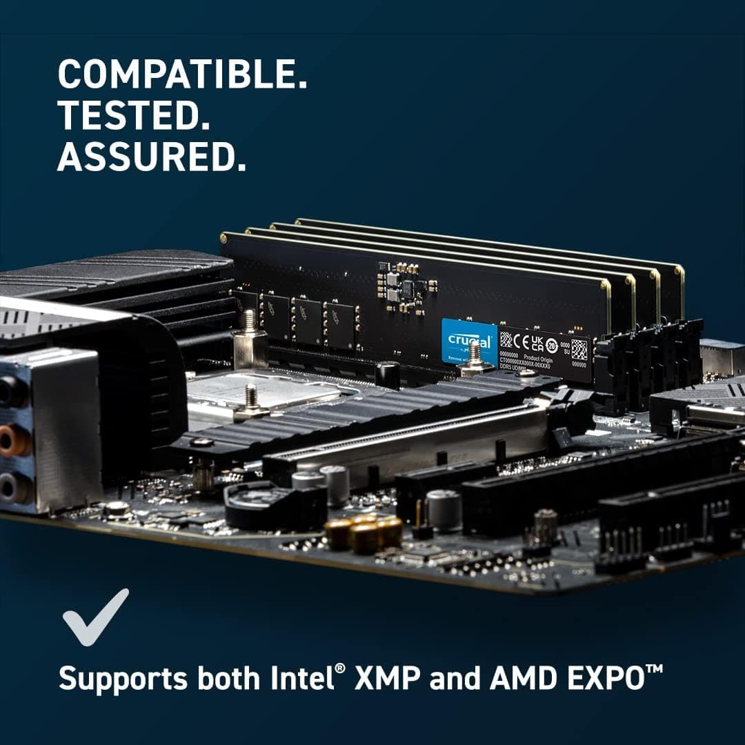 Buy Crucial,Crucial RAM 8GB DDR5 5200MHz (or 4800MHz) Desktop Memory - Gadcet UK | UK | London | Scotland | Wales| Ireland | Near Me | Cheap | Pay In 3 | Computer Components