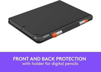 Buy Logitech,Logitech iPad 7th Gen Slim Folio Tablet Case - Grey - Gadcet UK | UK | London | Scotland | Wales| Ireland | Near Me | Cheap | Pay In 3 | Tablet Computers