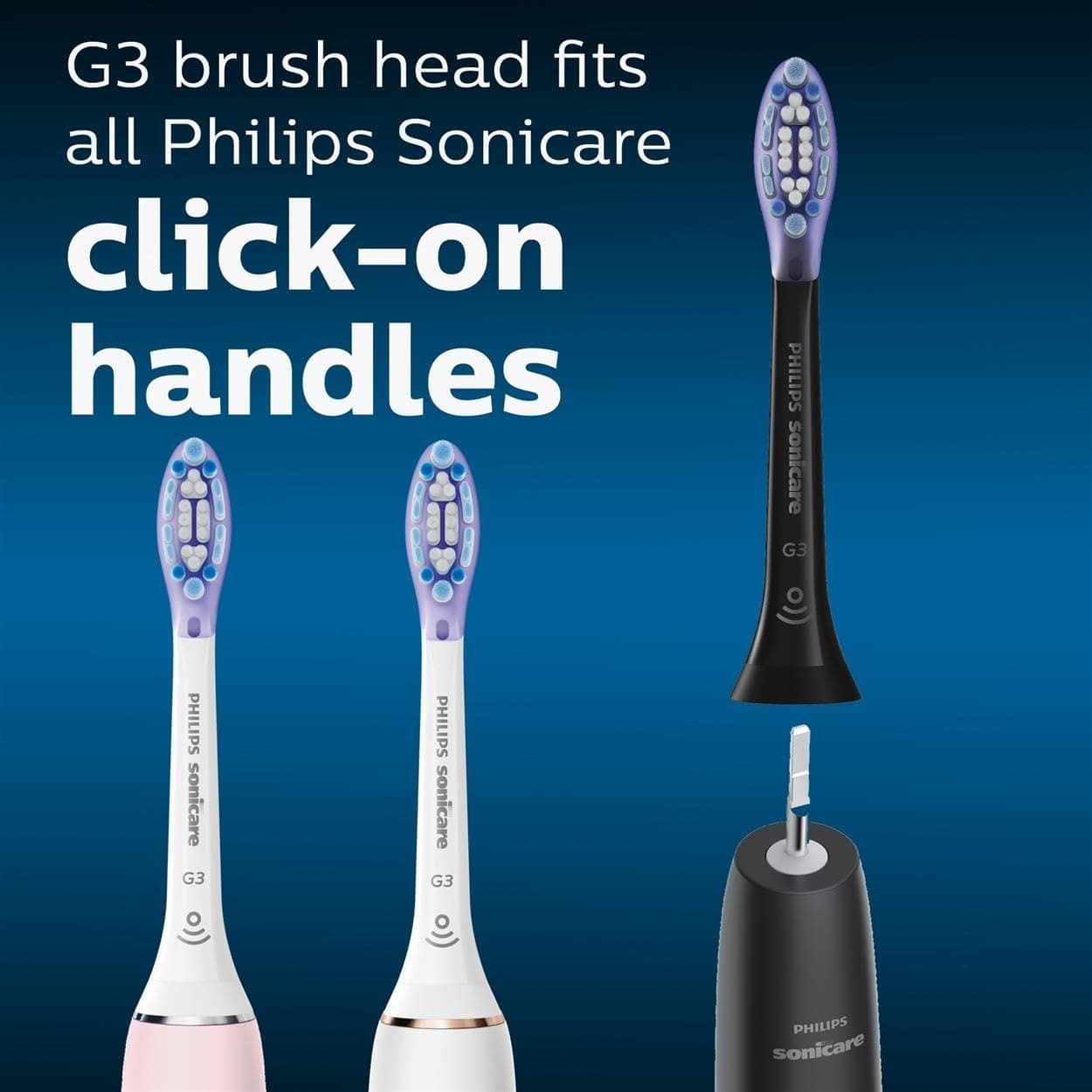 Buy PHILIPS,Philips Sonicare Original G3 Premium Gum Care Standard Sonic Toothbrush Heads - 4 Pack in Black (Model HX9054/33) - Gadcet UK | UK | London | Scotland | Wales| Near Me | Cheap | Pay In 3 | Toothbrush