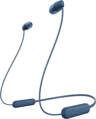 Buy Sony,Sony WI-C100 Wireless In-ear Headphones - Up to 25 hours of battery life - Water resistant - Blue - Gadcet UK | UK | London | Scotland | Wales| Ireland | Near Me | Cheap | Pay In 3 | Earphones