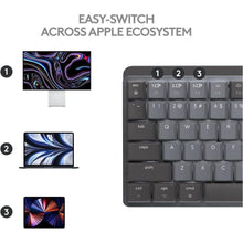 Buy Logitech,Logitech MX Mechanical Mini for Mac Wireless Keyboard - Low-Profile Performance Switches, Tactile Quiet Keys, Backlit, Bluetooth, USB-C, QWERTY UK English - Pale Grey - Gadcet UK | UK | London | Scotland | Wales| Near Me | Cheap | Pay In 3 | Keyboards