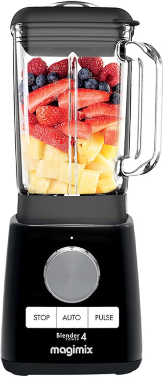 Buy Magimix,Magimix Blender Power 4 – Quiet Mark Certified, 1300W, 1.8L Glass Jug, Black - Gadcet UK | UK | London | Scotland | Wales| Near Me | Cheap | Pay In 3 | Food Mixers & Blenders